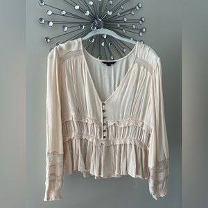 American Eagle Tan Blouse